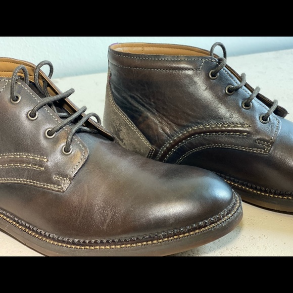 🆕 Clarks Mens Bushwick Mid Dark Brown Leather Cuir Marron Fonce Size 9.5 - Picture 7 of 11